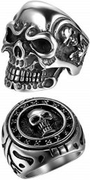 set anillos calavera oidea